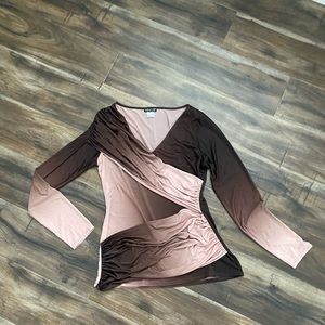 VENUS ombré long sleeve top. Size L